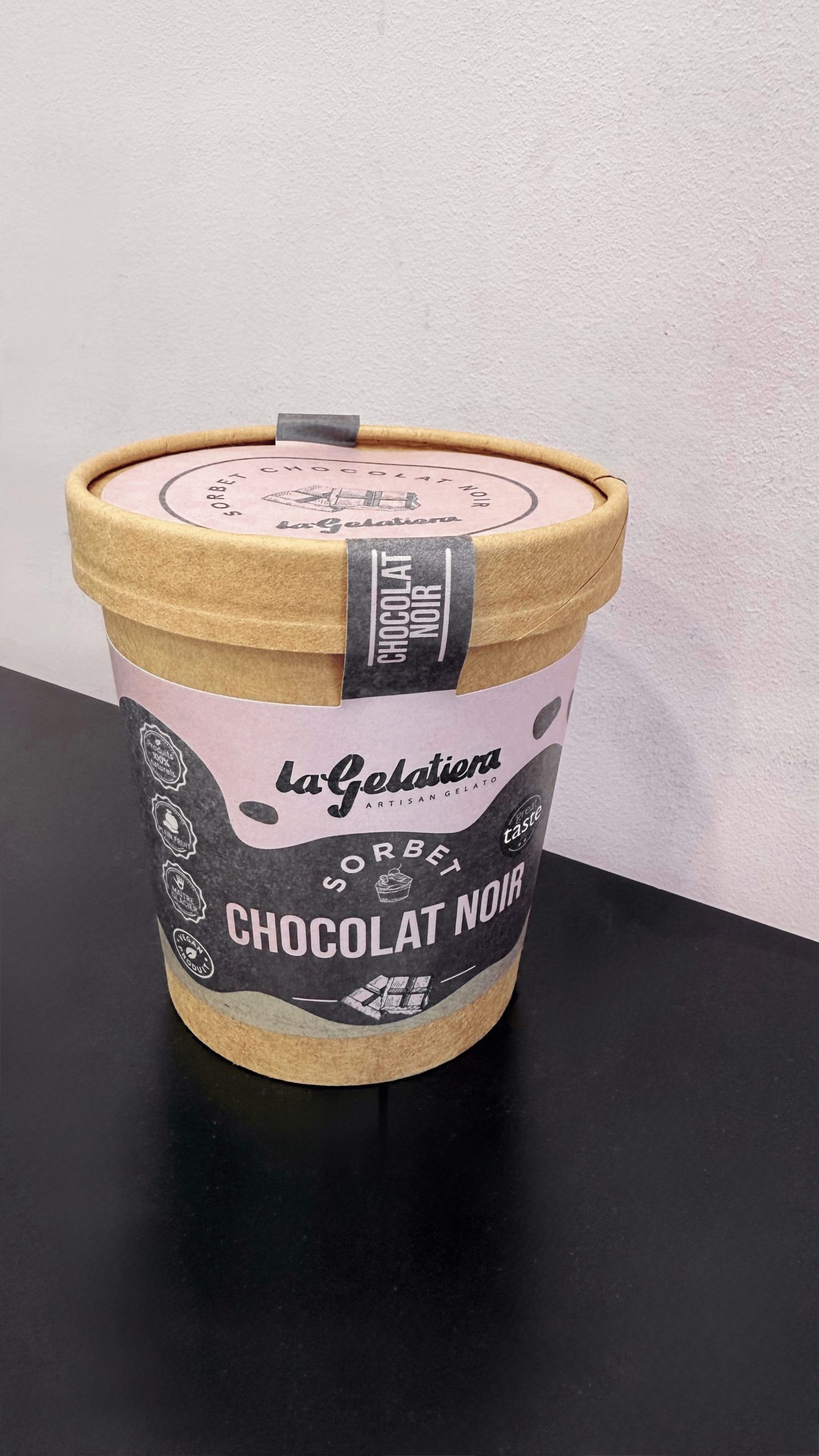 Sorbet Chocolat noir vegan